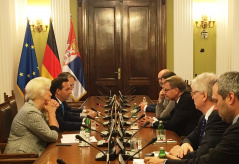 28 August 2018 National Assembly Deputy Speaker Prof. Dr Vladimir Marinkovic in meeting with the delegation of the German Bundestag